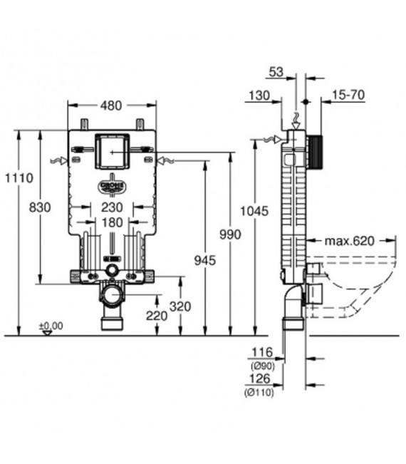 UNISET Cisterna Empotrada
