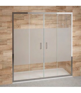 BECRISA SINTRA Frontal Ducha 2 Fijos+2 Correderas Decorada