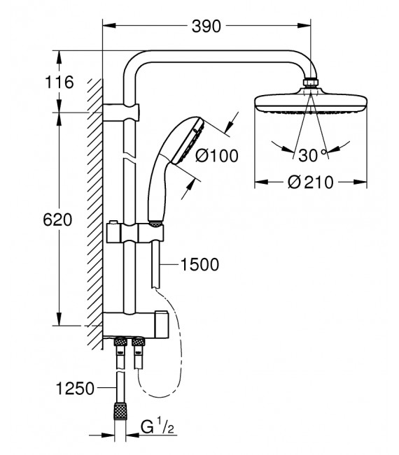 GROHE 26 381 001 New Tempesta System