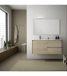 ROYO C0072320 LOOK+ Conjunto Mueble 120 Roble/Negro