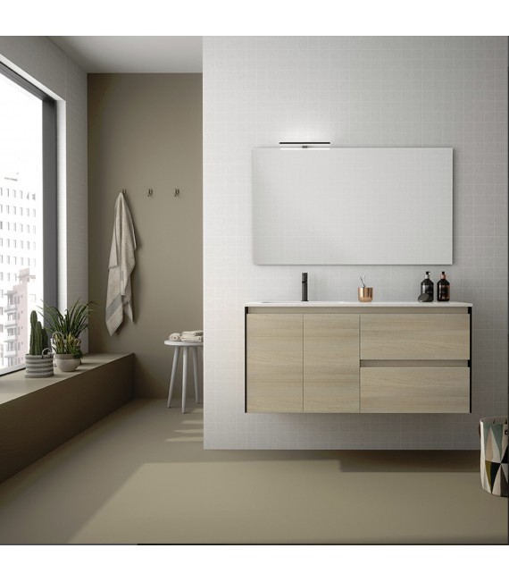 ROYO C0072320 LOOK+ Conjunto Mueble 120 Roble/Negro