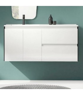 ROYO C0072330 LOOK+ Mueble Con Lavabo 120 Blanco/Negro