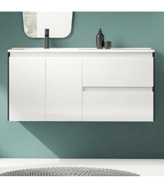 ROYO C0072330 LOOK+ Mueble Con Lavabo 120 Blanco/Negro