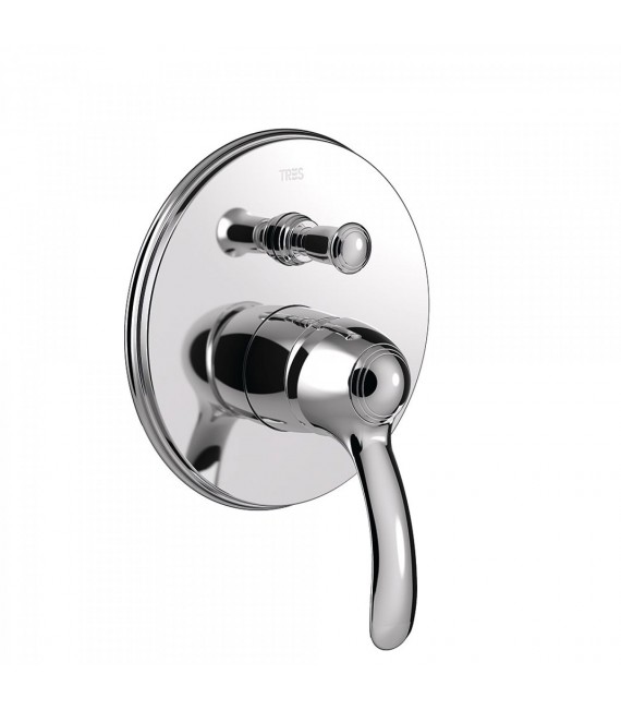 TRES-CLASIC 24218001 Grifo Empotrar (2 Vías) Cromo