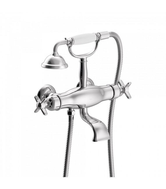 TRES-CLASIC 24217609 Grifo Bañera-Ducha Termostática Con Soporte Cromo