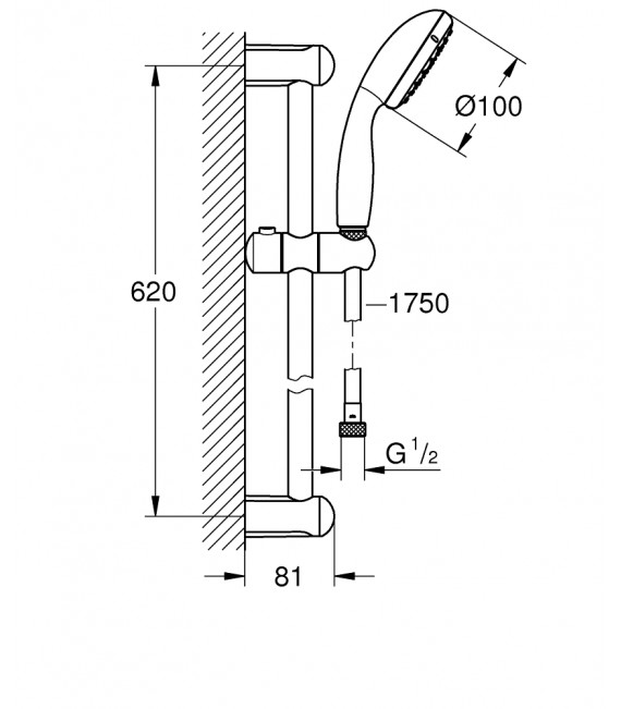 GROHE 27 598 001 Tempesta New Classic Conjunto De Ducha