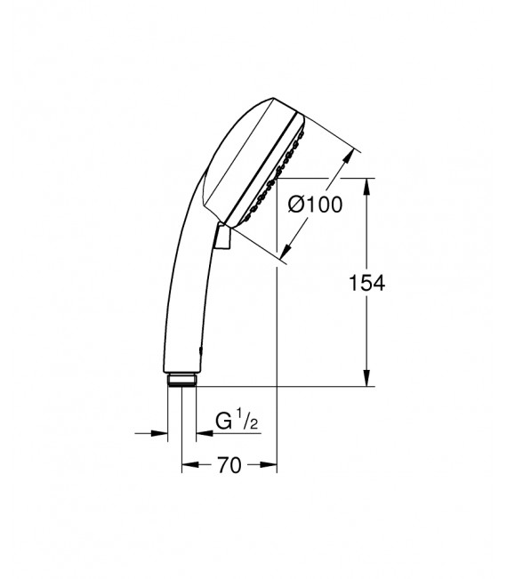 GROHE 27 571 002 Teleducha Tempesta New Cosmopolitan