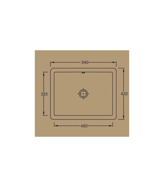 VALADARES 18767002 MISSOURI Lavabo Bajo Encimera