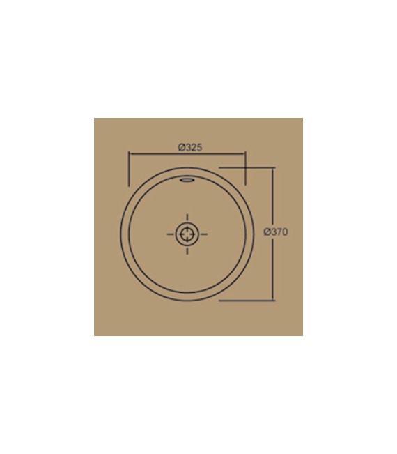 VALADARES 18381002 NICE Lavabo 37 Bajo Encimera