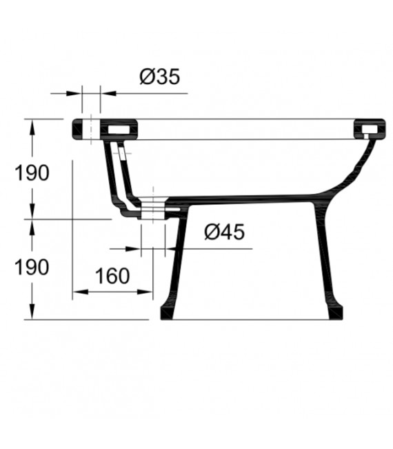 VALADARES 16411002 NEOCLASSICA Bidé Blanco