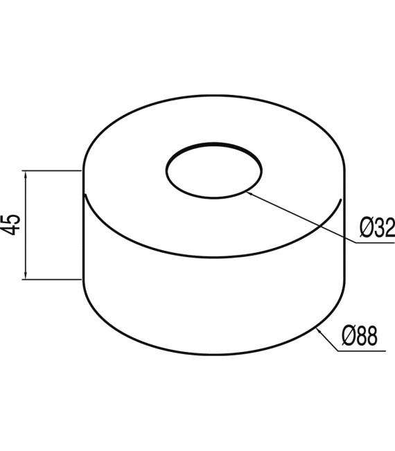 TRES 913474430 Florón Metálico Redondo