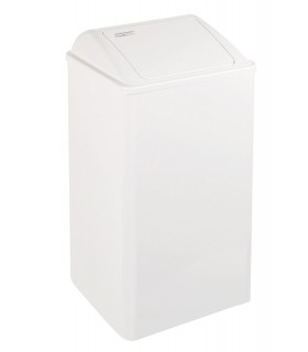 MEDICLINICS PP0065 Papelera con tapa auto-retorno Blanco