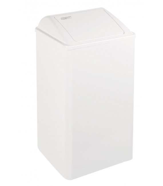 MEDICLINICS PP0065 Papelera con tapa auto-retorno Blanco