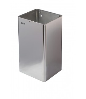 MEDICLINICS PP1065C Papelera abierta acero Brillo