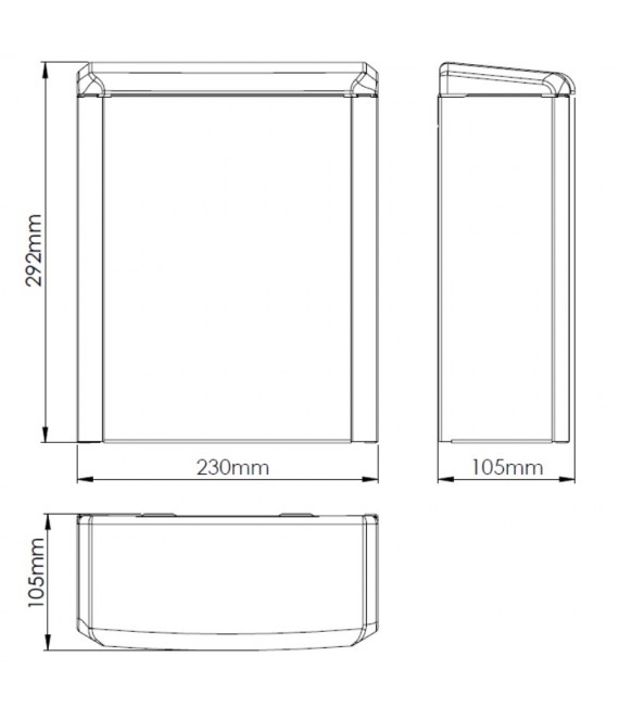 MEDICLINICS PP0006 Papelera 6 Litros Blanca