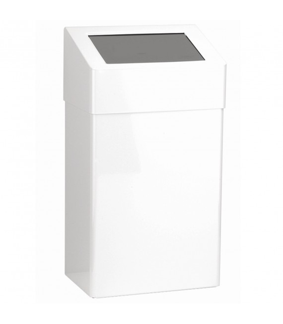 MEDICLINICS PP0020 Papelera con tapa auto-retorno Blanco