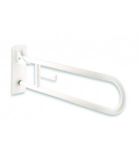 MEDICLINICS BG0800 Barra De Ayuda Abatible Inox Blanco