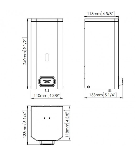 MEDICLINICS DJ0031CS Dosificador De Jabón Inox Satinado
