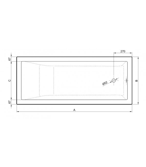 SANITANA CUBIC Bañera Rectangular