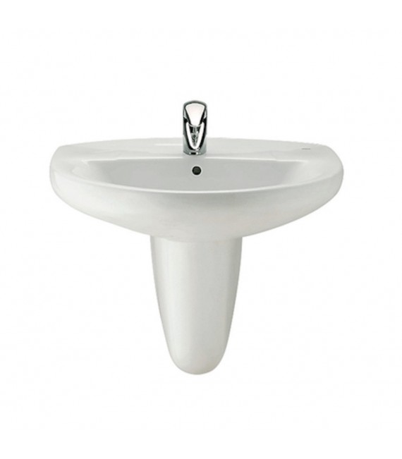 ROCA Victoria Lavabo Con SemiPedestal Blanco