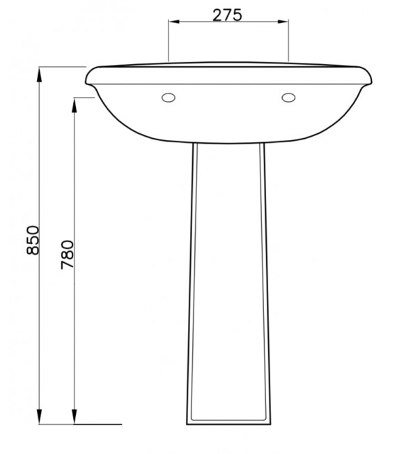 SANITANA REGINA Lavabo Con Pedestal