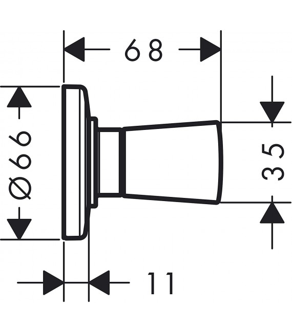 HANSGROHE 71970000 Logis Llave Paso Cromo
