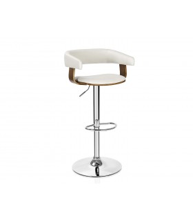 ANDREA HOUSE MU66002 Taburete Madera Nogal/Blanco