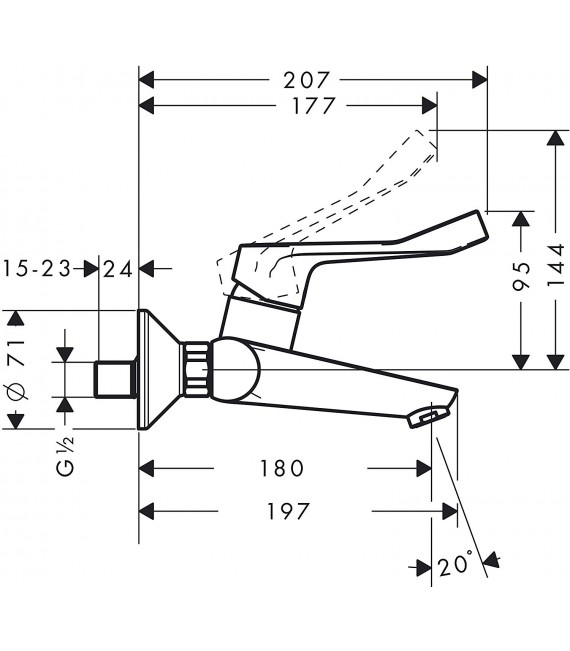 HANSGROHE 31913000 Focus Grifo Bañera