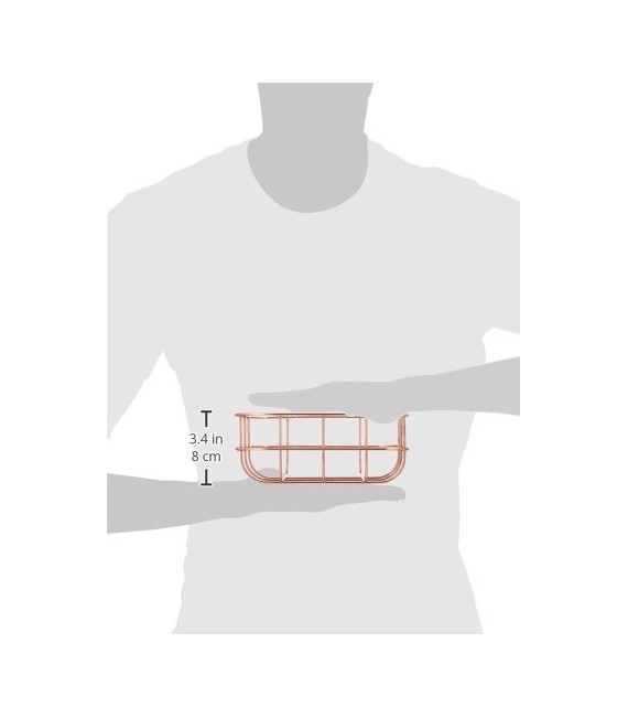 ANDREA HOUSE BA64307 Cesta De Baño Cobre