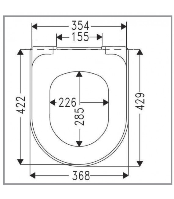 VILLEROY & BOCH O-NOVO 56610101 Asiento SOFT CLOSING