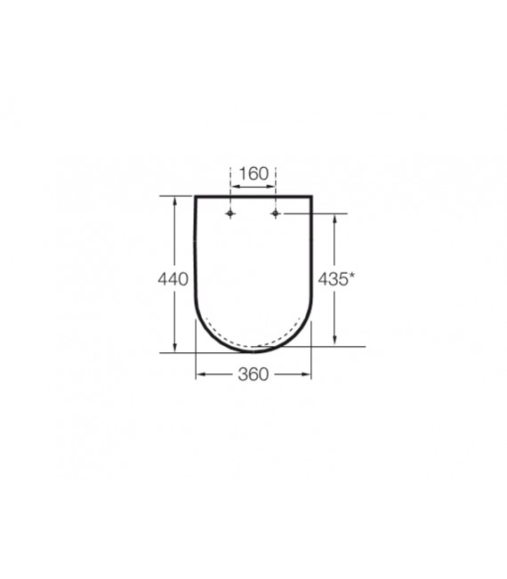 ROCA A80162B004 Hall Asiento Inodoro Suspendido