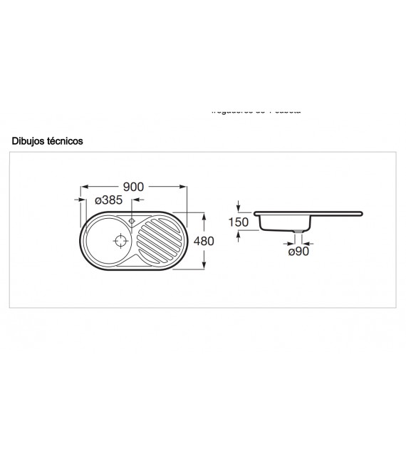 ROCA A870930901 DUO-90 Fregadero Con Escurridor Derecha