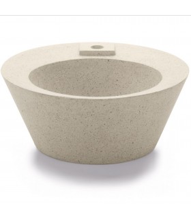 BATHCO 08001 BOLEAN Lavabo TERRAZO Conico Beige