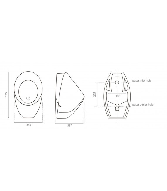BATHCO 4541 MOLISE Urinario