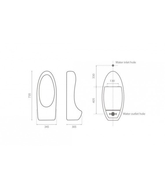 BATHCO 4539 ONDA Urinario