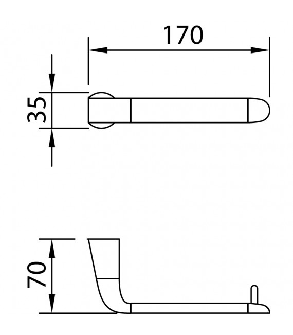 CLEVER 99455 ELEGANCE Accesorio Portarrollo Sin Tapa