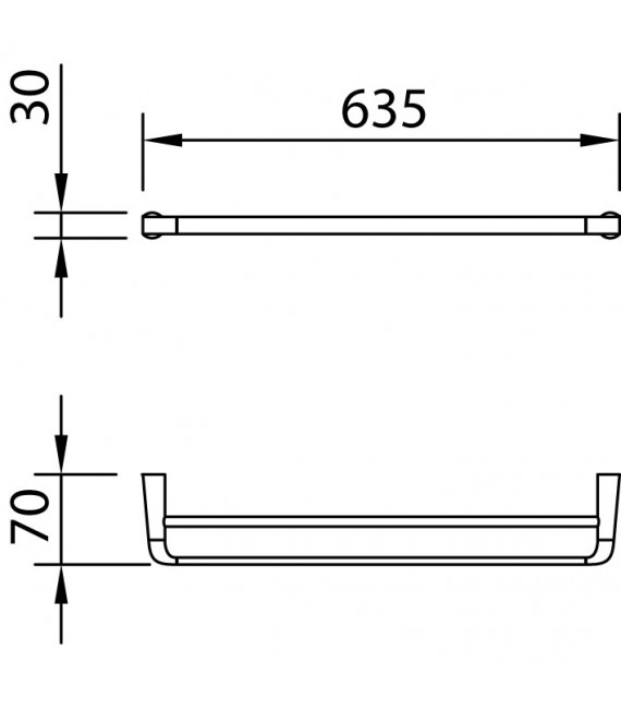 CLEVER 99457 ELEGANCE Accesorio Toallero Doble
