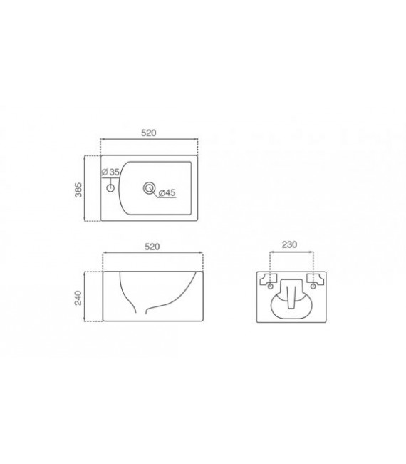 BATHCO 4536 ORINOCO Bide Suspendido