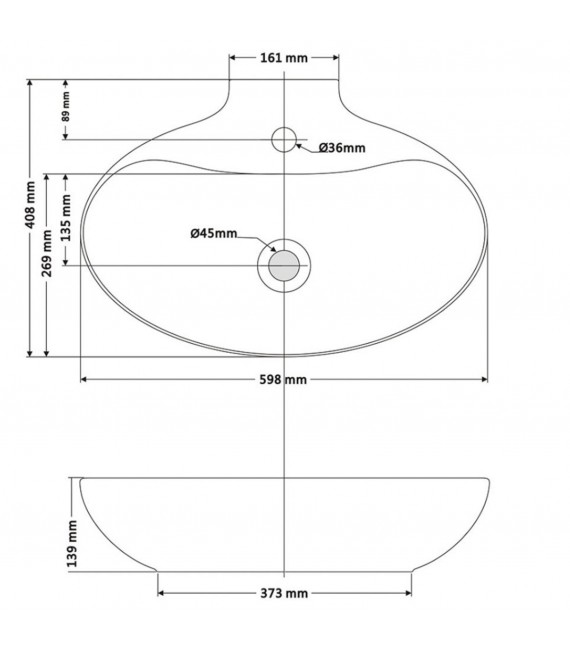 BATHCO 0034N NEW MALAGA Lavabo Oval