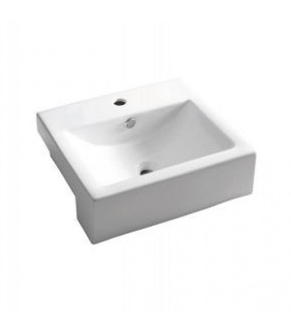 BATHCO 0045 MILAN Lavabo rectangular semi-encastre
