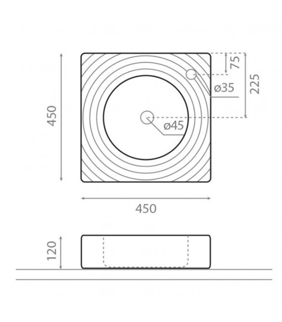 BATHCO 0081 GOTA Lavabo Encimera