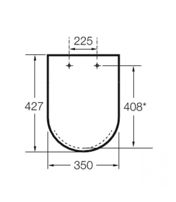 ROCA A801732004 THE GAP COMPACTO Asiento WC Caída Amortiguada