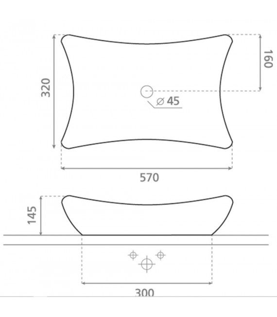 BATHCO 0092B MAGDALENA B Lavabo Sin Grifo