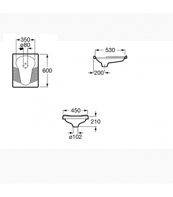 ROCA A345090001 ORIENTAL Placa Turca