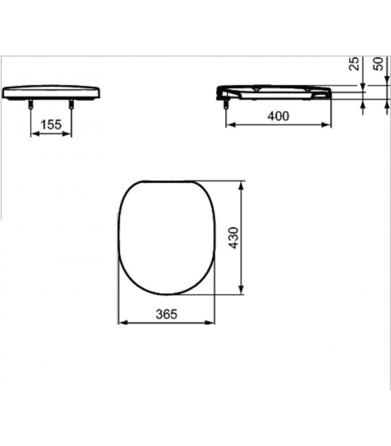 IDEAL STANDARD E712701 CONNECT Asiento Amortiguado