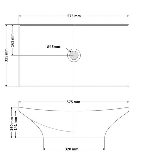 BATHCO 0092BN NEW MAGDALENA B Lavabo Sin Grifo