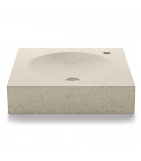 BATHCO 08015 PARBAYON Lavabo TERRAZO Cuadrado Beige