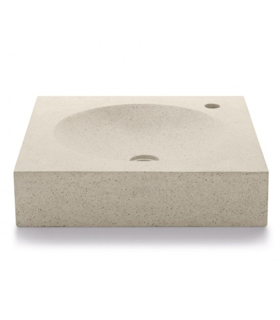 BATHCO 08015 PARBAYON Lavabo TERRAZO Cuadrado Beige
