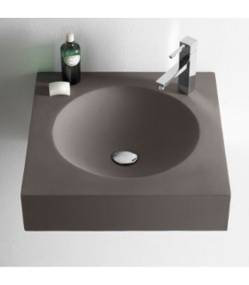 BATHCO 08016 PARBAYON Lavabo CEMENTO Cuadrado