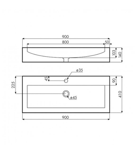 BATHCO 08023 PREZANES Lavabo TERRAZO Beige